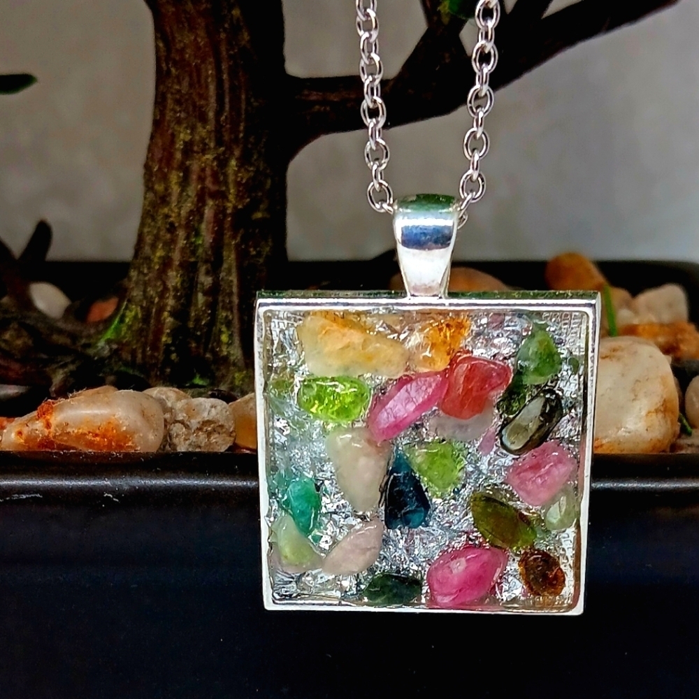 Tourmaline Pendant Necklace
